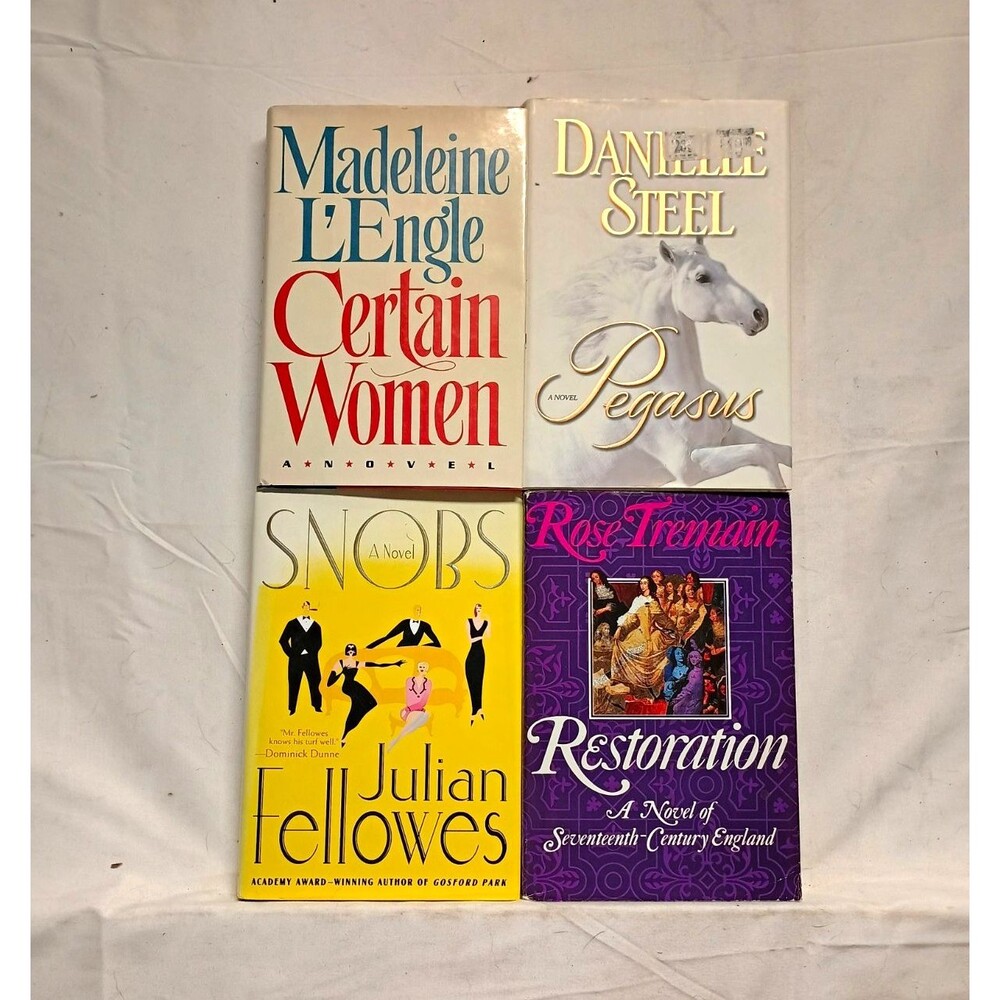4 Hardcover Book Lot L'Engle Steel Fellowes Tremain Certain Women Pegasus